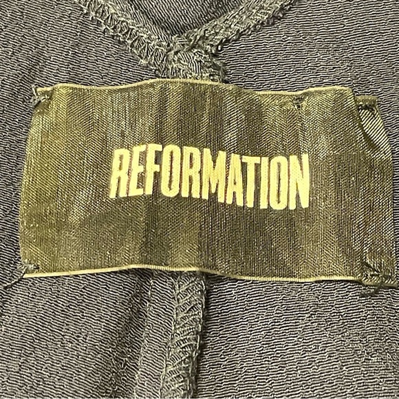 REFORMATION NWOT Taurus Tassel Mini Dress in Navy - Picture 6 of 7